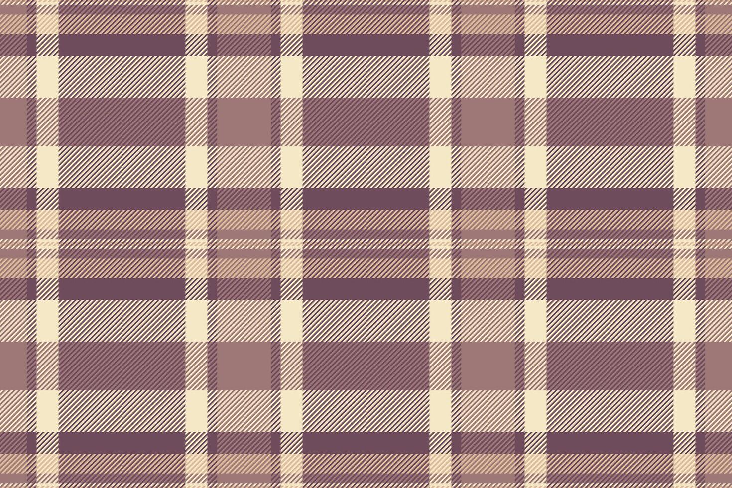 Elegant muted plaid pattern in earth tones. Perfect for textile design, apparel, wrapping paper, or autumnal backgrounds. Subtle texture creates a sophisticated, warm feel. vector
