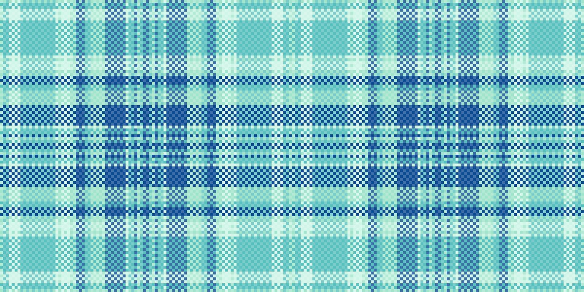 Cool aqua and teal plaid pattern. Perfect for textile designs, website backgrounds, or fashion projects. This seamless texture offers a refreshing, modern feel. vector