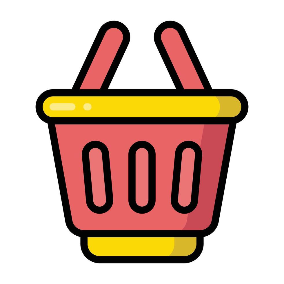 Shopping basket graphic illustration vector