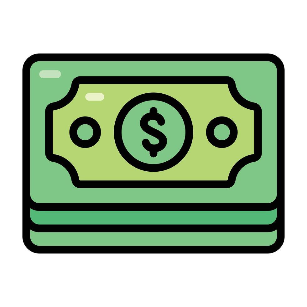 Cash money illustration vector