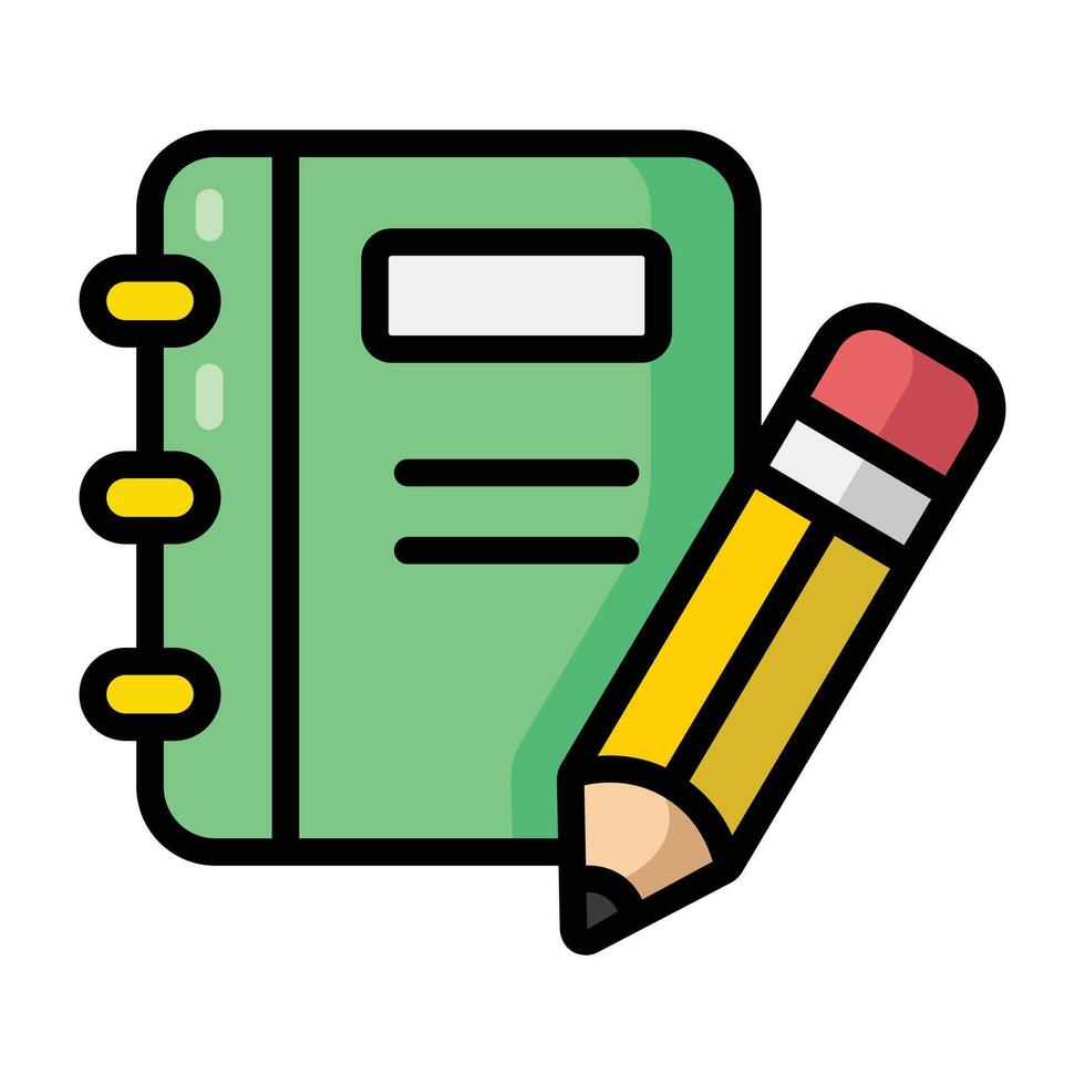 Simple Stationery colorful icon. The icon can be used for websites, print templates, presentation templates, illustrations, etc vector