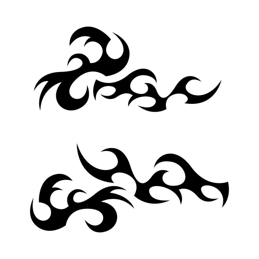 Tattoo-Style Tribal Art vector