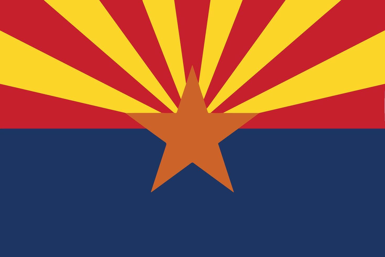 The flag of the state of Arizona in the USA vector
