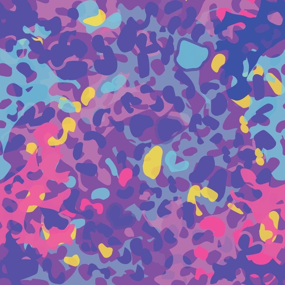 ABSTRACT COLORFUL CAMOUFLAGE REPEAT PATTERN WALLPAPER BACKGROUND vector