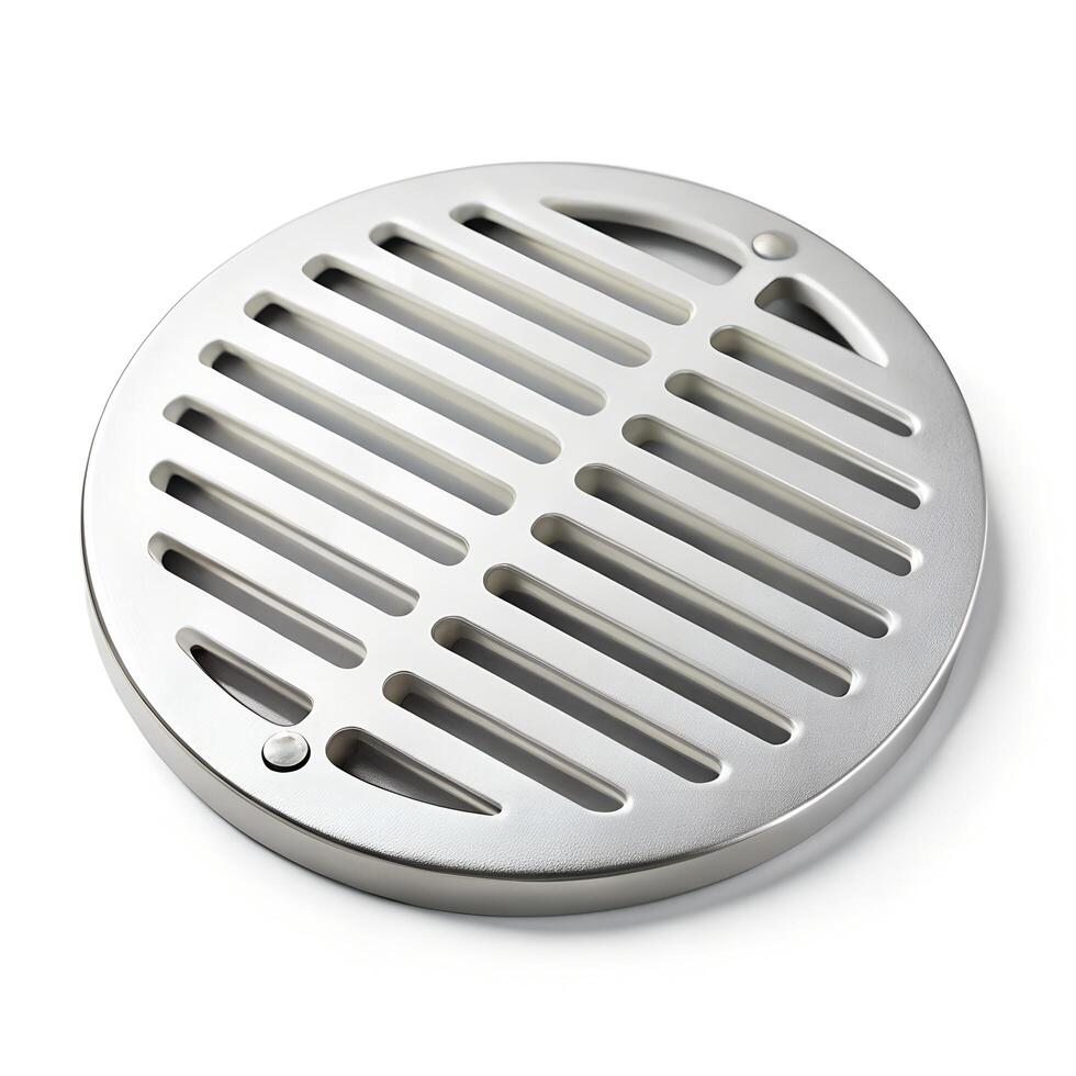 Drain Cover Photo on White Background