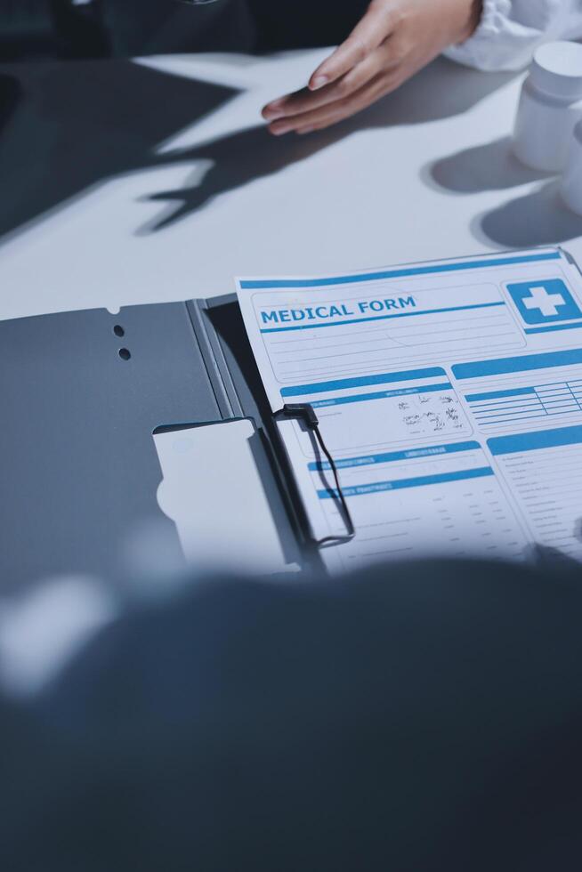 Medical loan application form photo