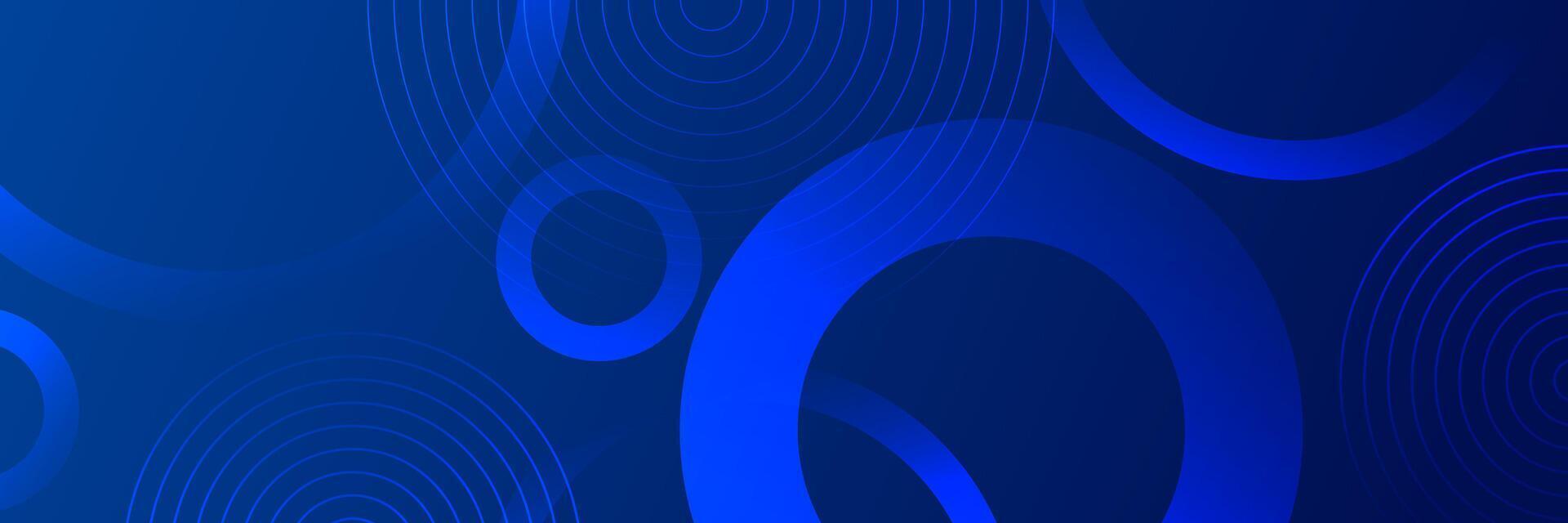 Blue circular abstract design vector