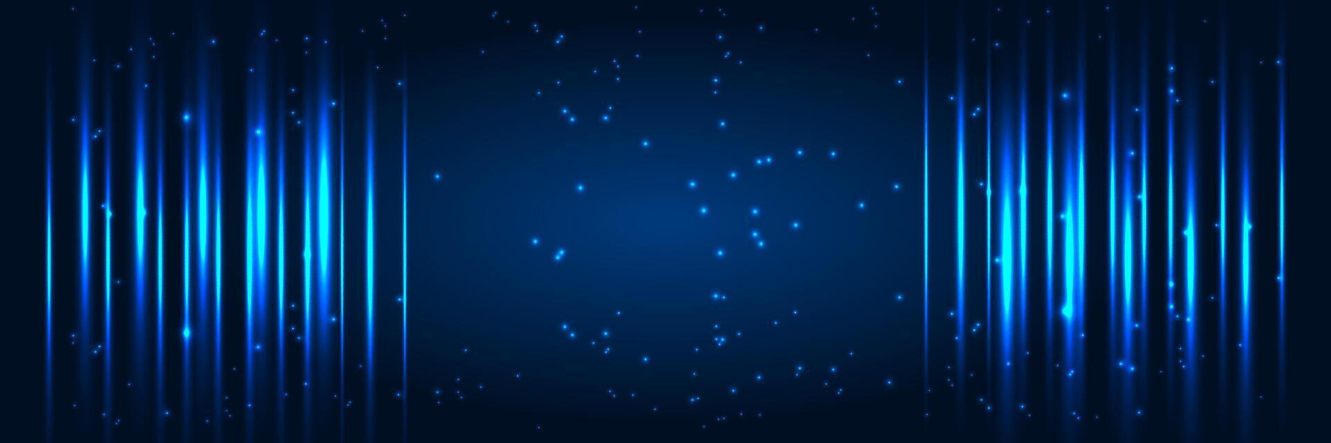 Abstract blue background with sparkles vector