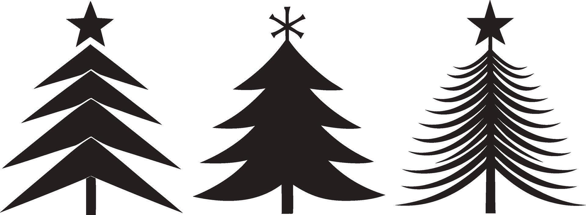 Abstract Christmas Tree Design Elements vector