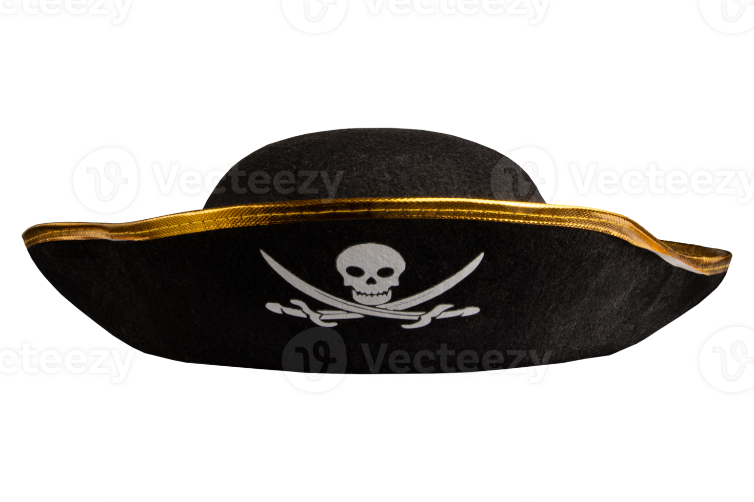 Pirate hat with skull transparent png