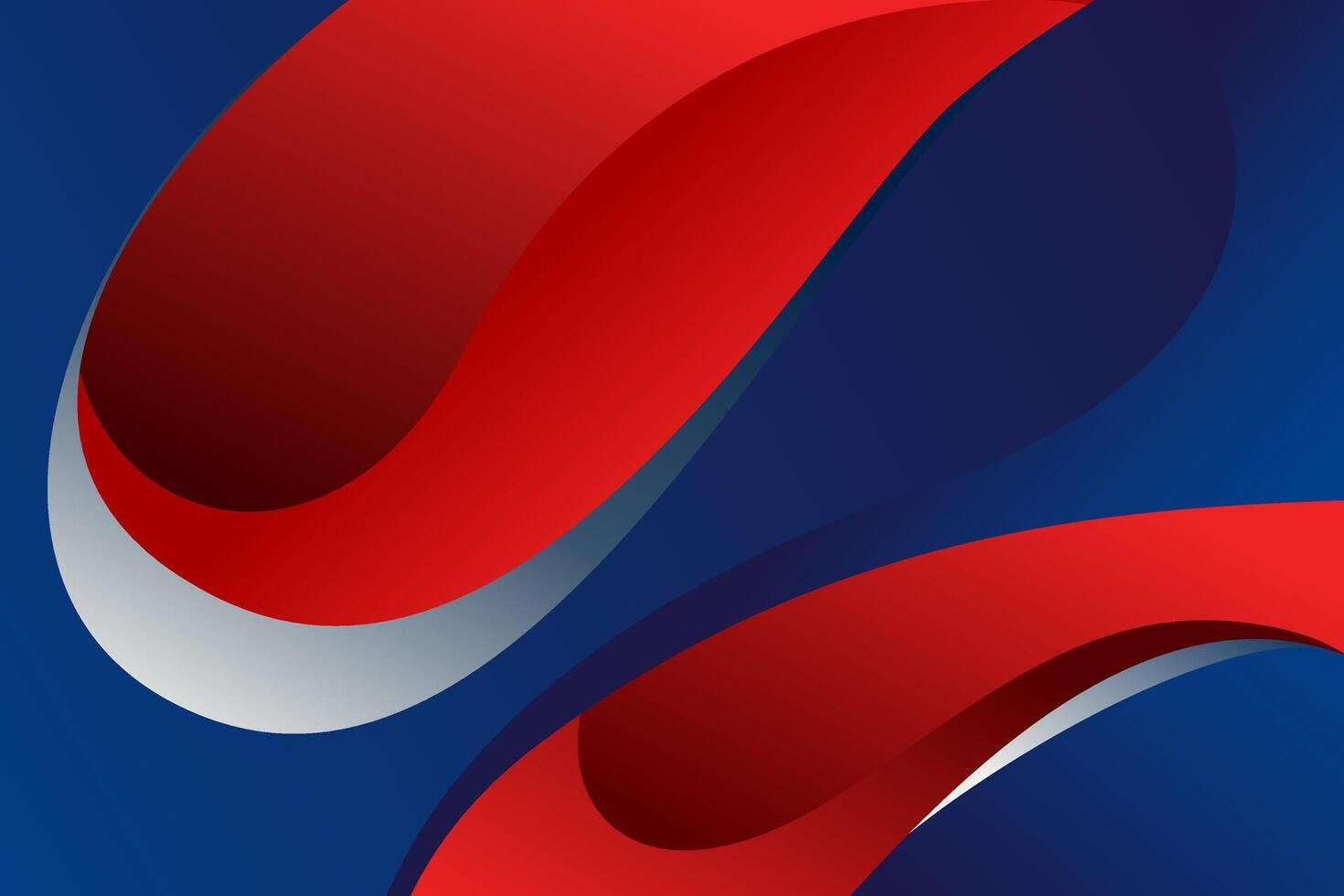 Dynamic Red and Blue Abstract Curves with Subtle Gradient Transitions vector