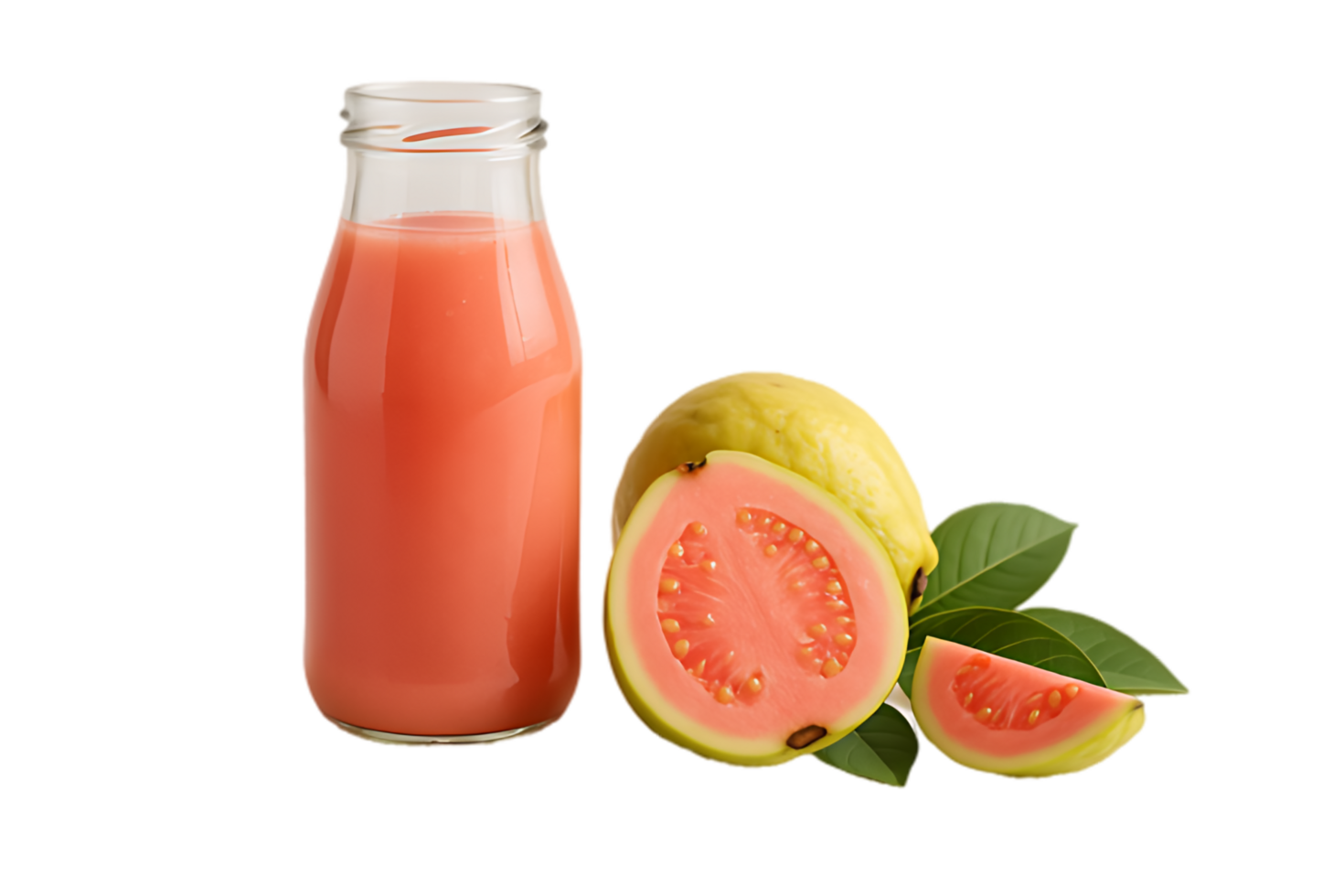 Guava Juice Bottle Refreshing Drink Photography png