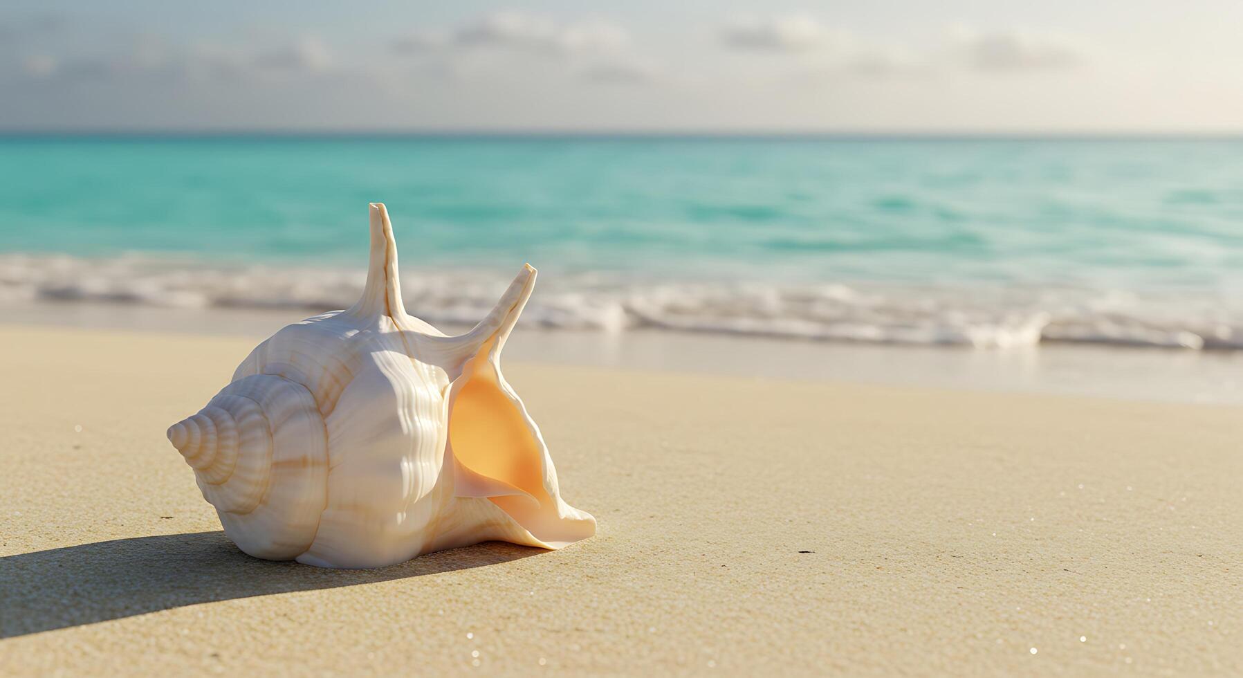 Seashell Serenity Tropical Beach Sunset Ocean Shore Seashell Summer Vacation Tranquil Beach Scene Seashell Paradise Golden Hour Seashell Coastal Calm Beach Relaxation Seashell Ocean View photo