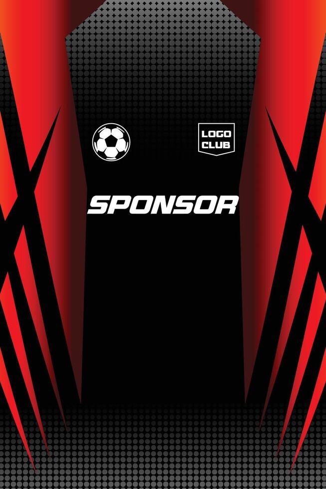 Red Abstract Sport Jersey Pattern Design vector