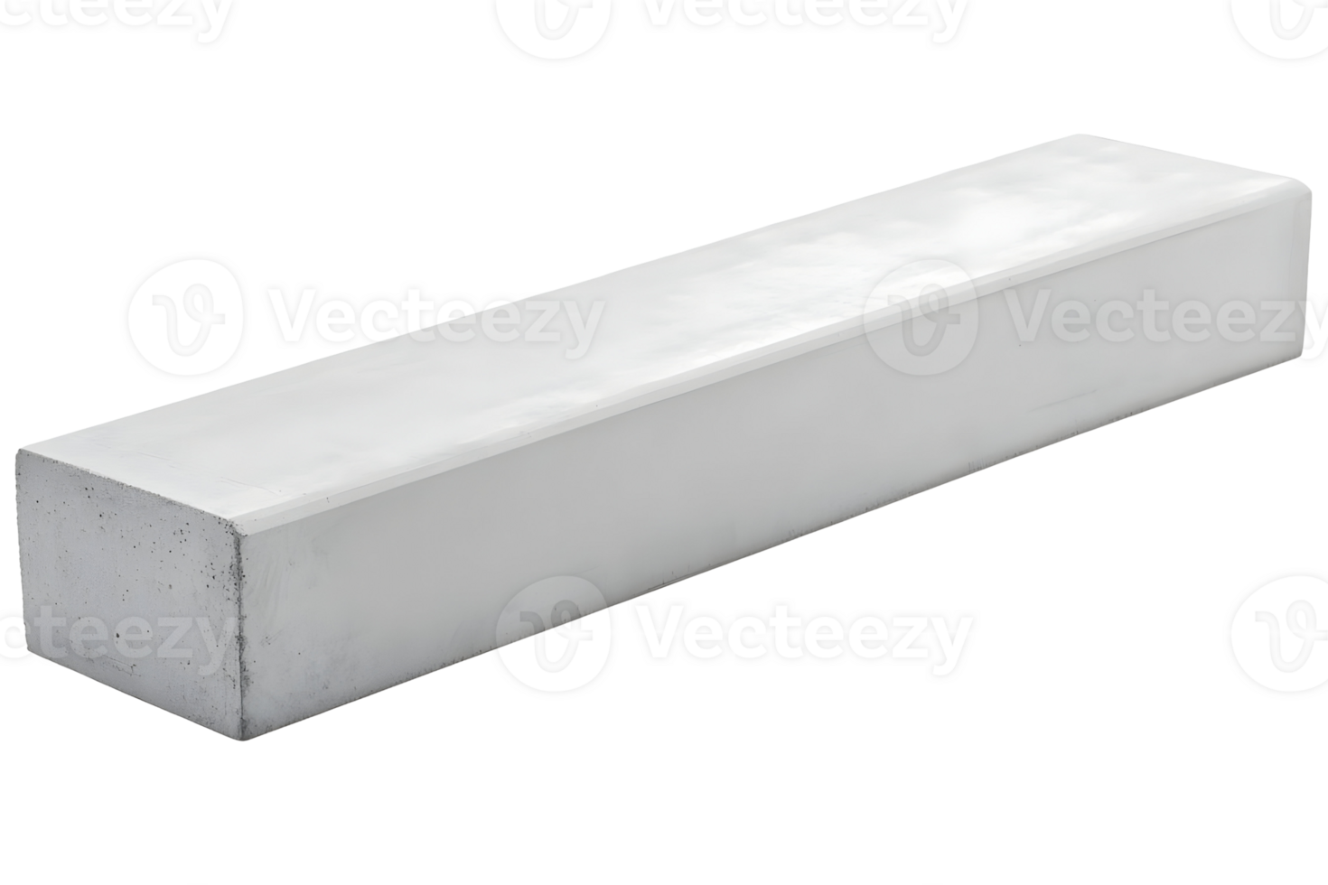 Modern Minimalist Concrete Block Architectural Element png