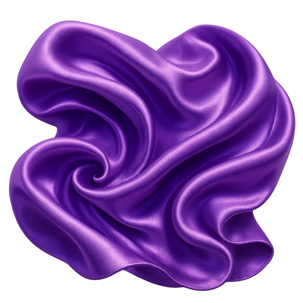 Luxurious Purple Silk Simple Compose Elegant Fabric Smooth Flowing Material png