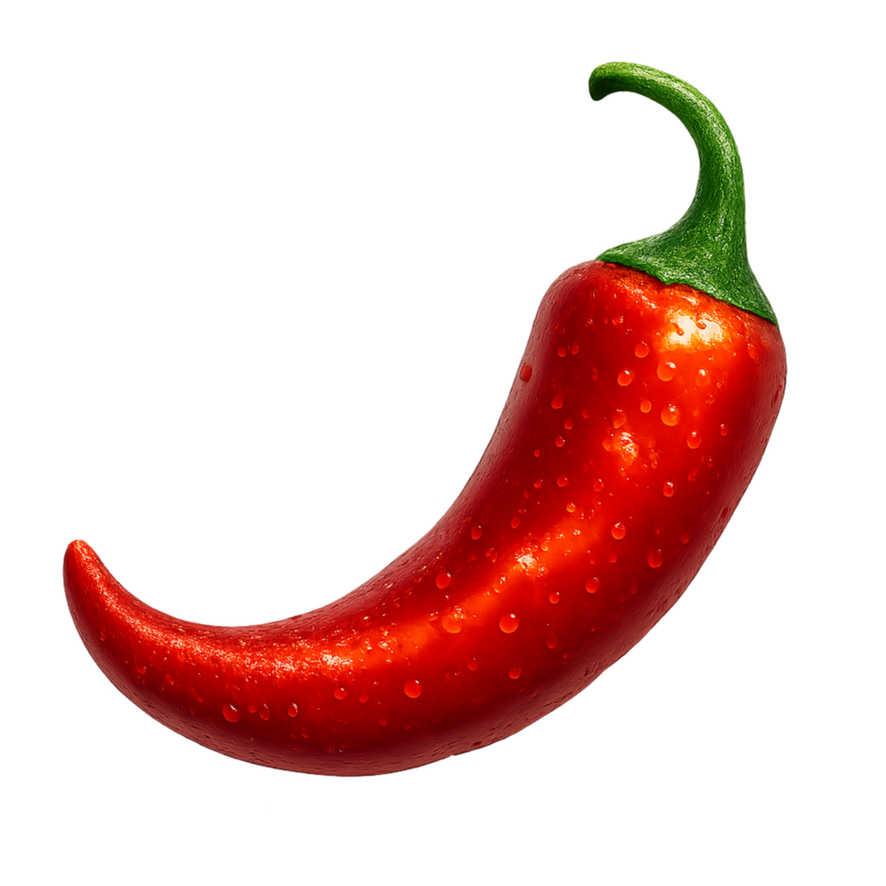 Fiery Red Chili Simple Compose Spicy Pepper Hot Cooking Ingredient png