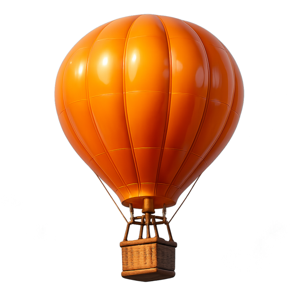 Vibrant Hot Air Balloon Simple Compose Colorful Transportation Adventure Flight png
