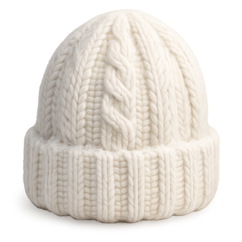 Cozy Winter Hat Simple Compose Warm Knitted Beanie Clothing Accessory png