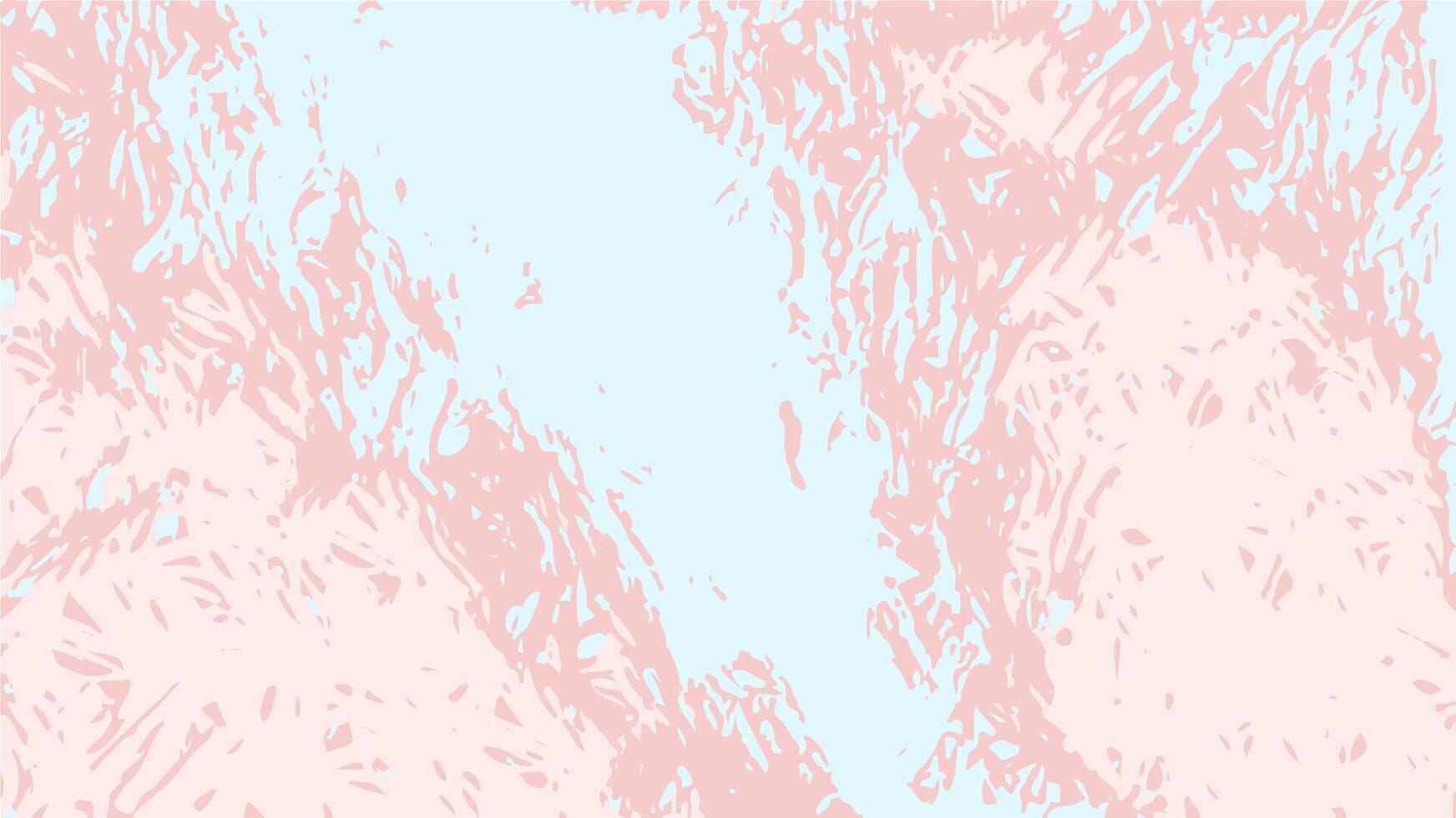 Abstract pattern with dusty pink and slate blue textures, featuring rough brushstrokes and gritty marbling that create a dynamic, organic, and distress visual effects vector