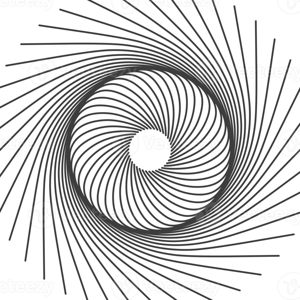 mandala-inspired modern spiral drawing png