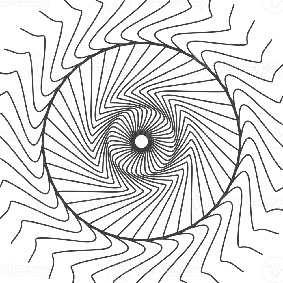 circular vortex made of arcs png