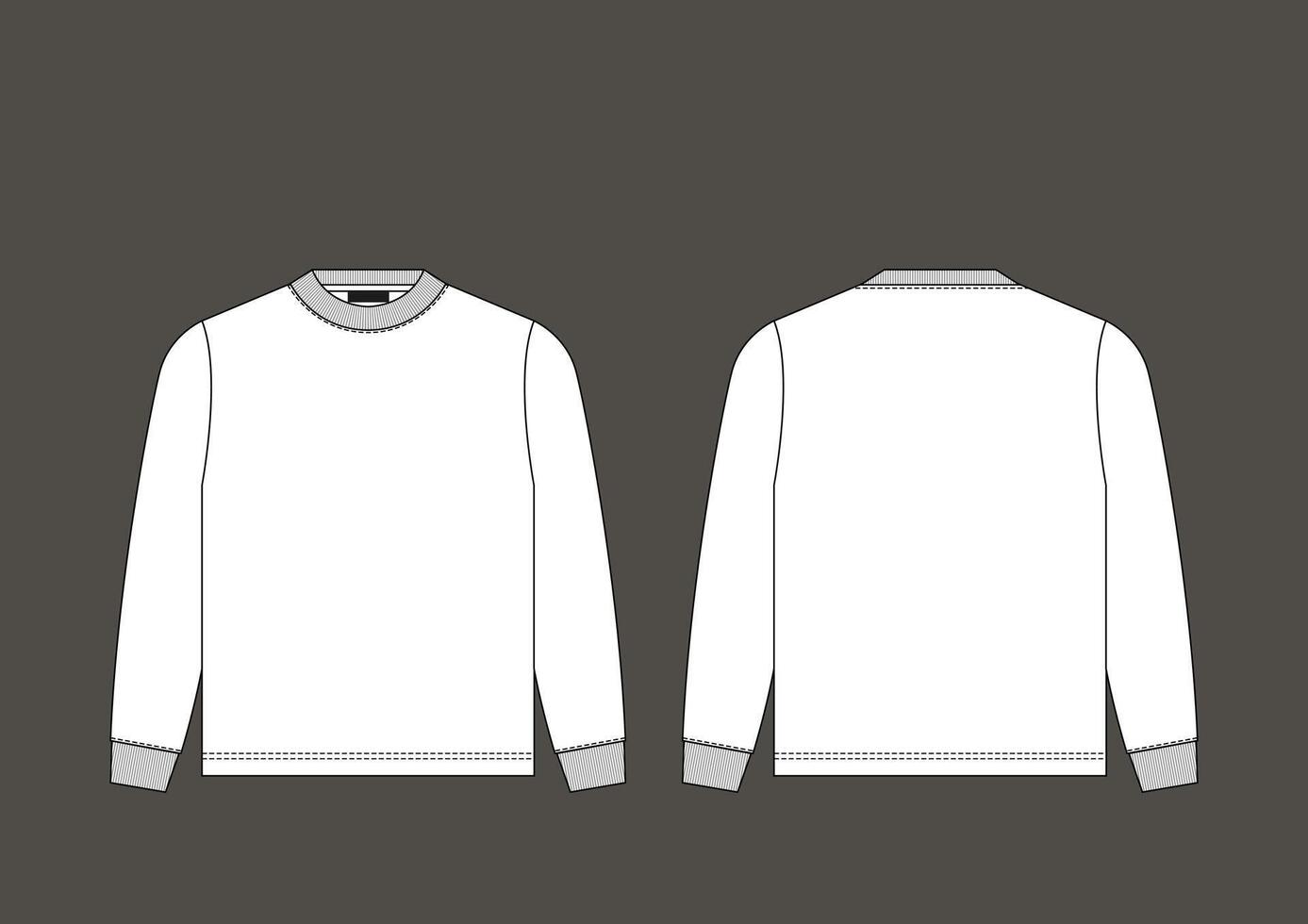 Long Sleeve Sweater Art Illustration vector