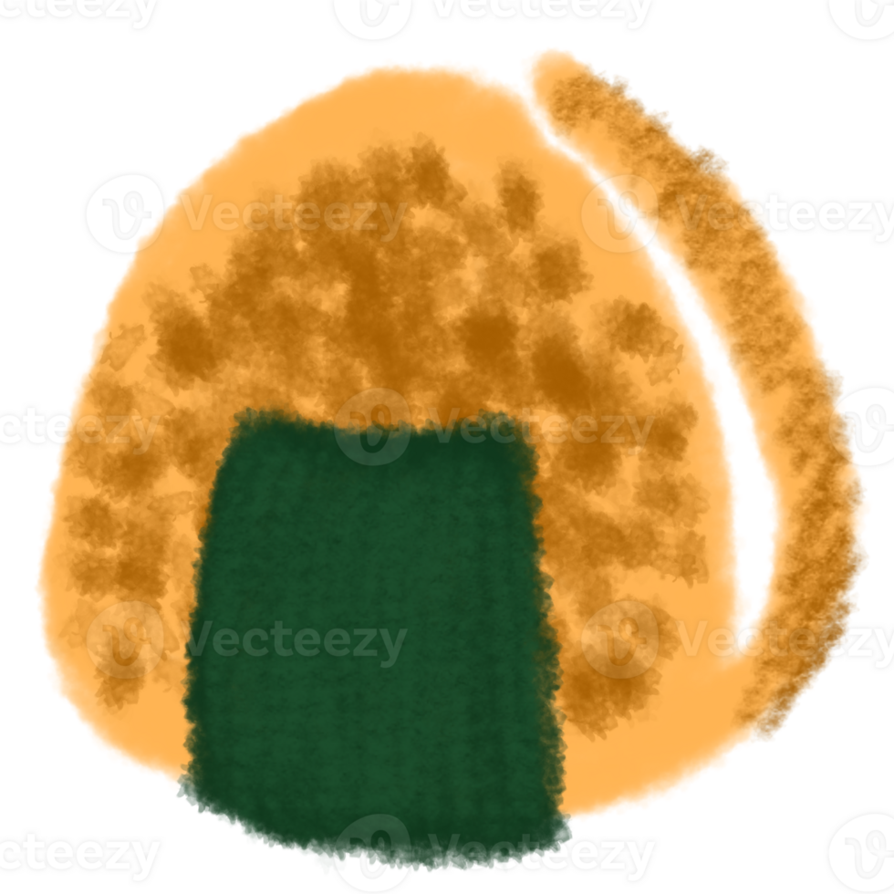 Japanese food , Onigiri rice wrap with seaweed png