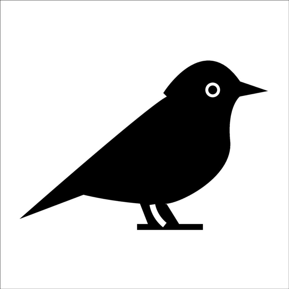 bird logo silhouette icon design template vector
