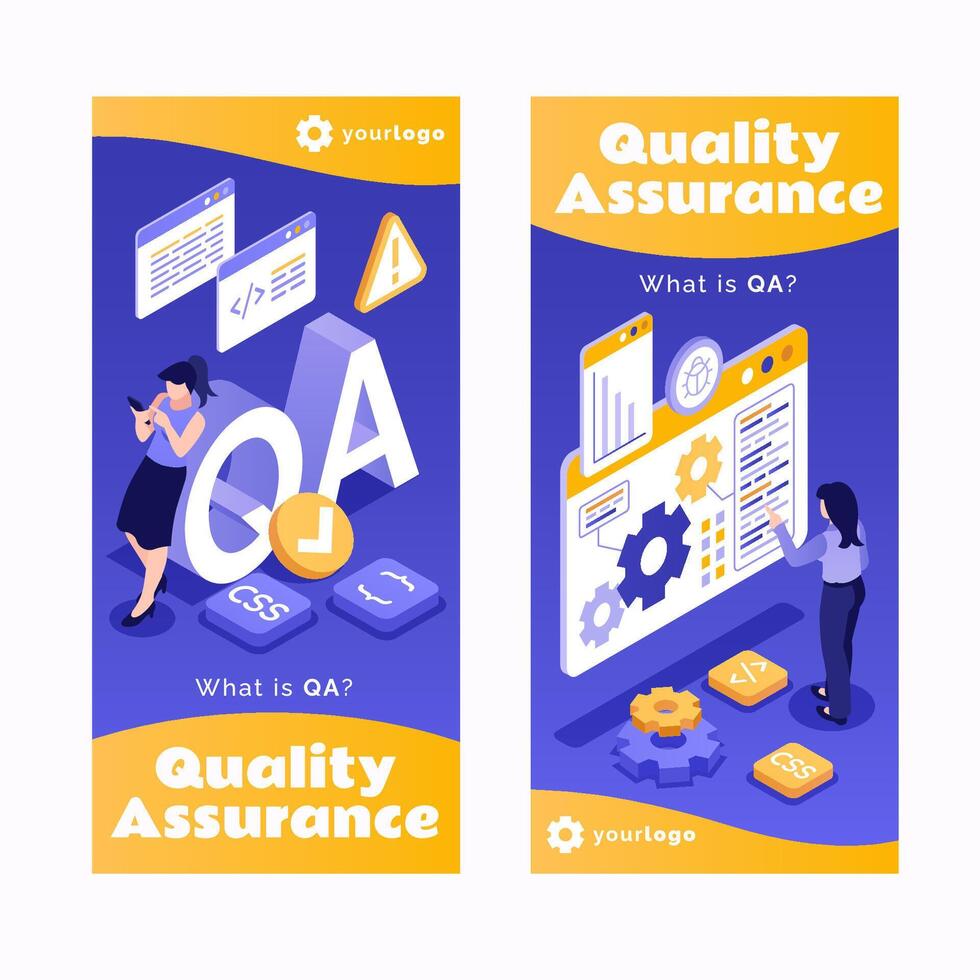 Quality Assurance concepts and practices vector