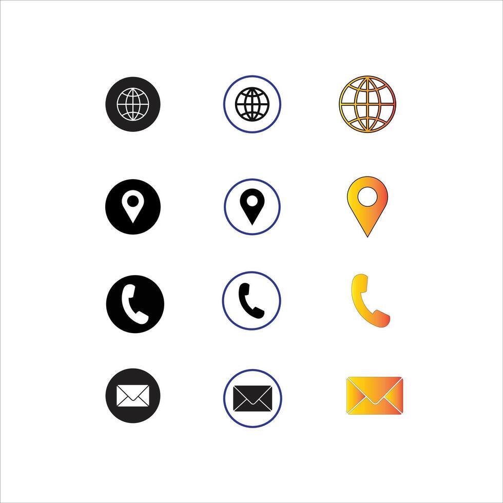 icon Set design internet icon vector