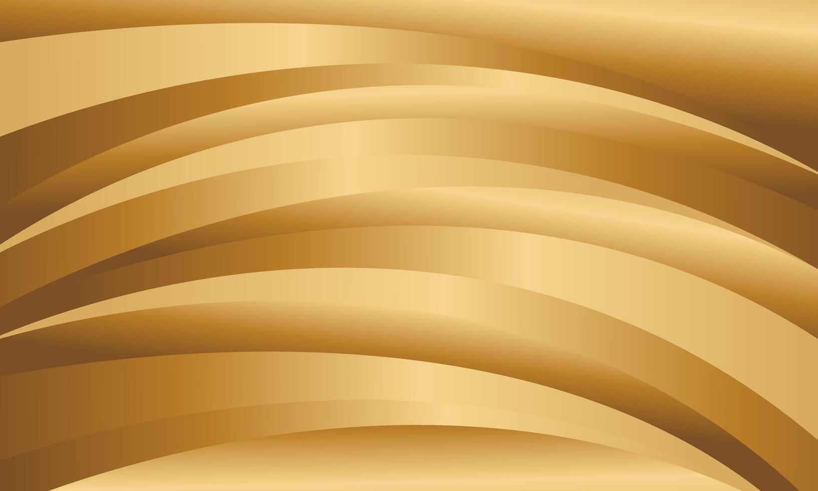 Elegant abstract golden metallic background with luxurious curved design. Suitable for templates, banners, covers, sales, business, events, awards, websites, pages, and more vector