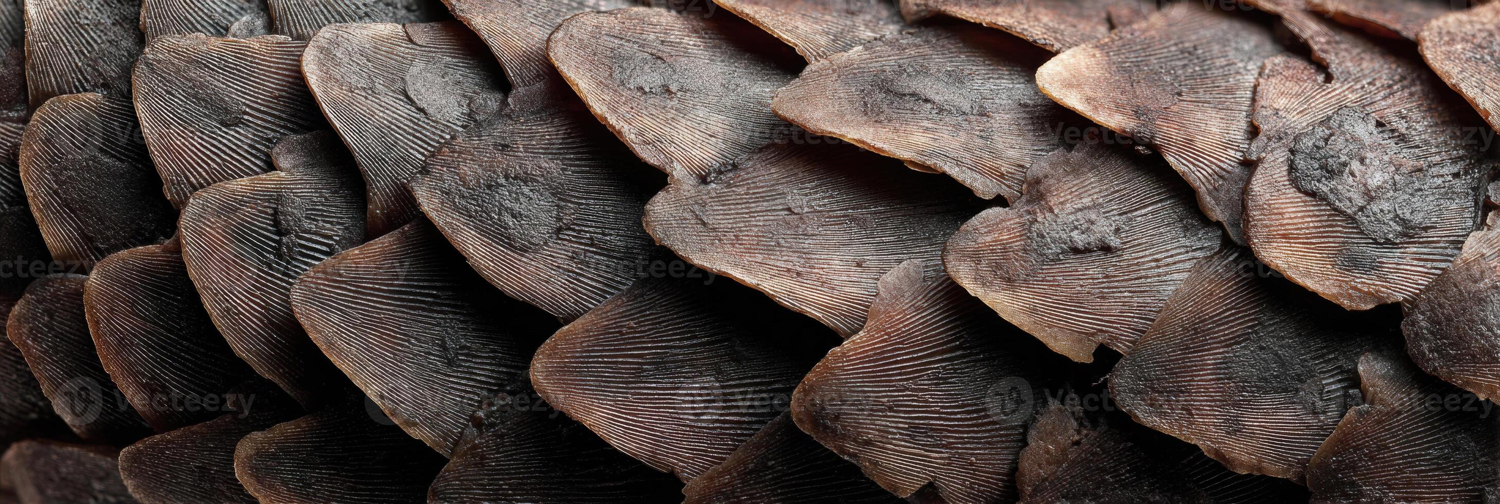 Intricate Details of Pangolin Scales Showcasing Unique Texture and Structure in a Close-Up View During Daylight photo