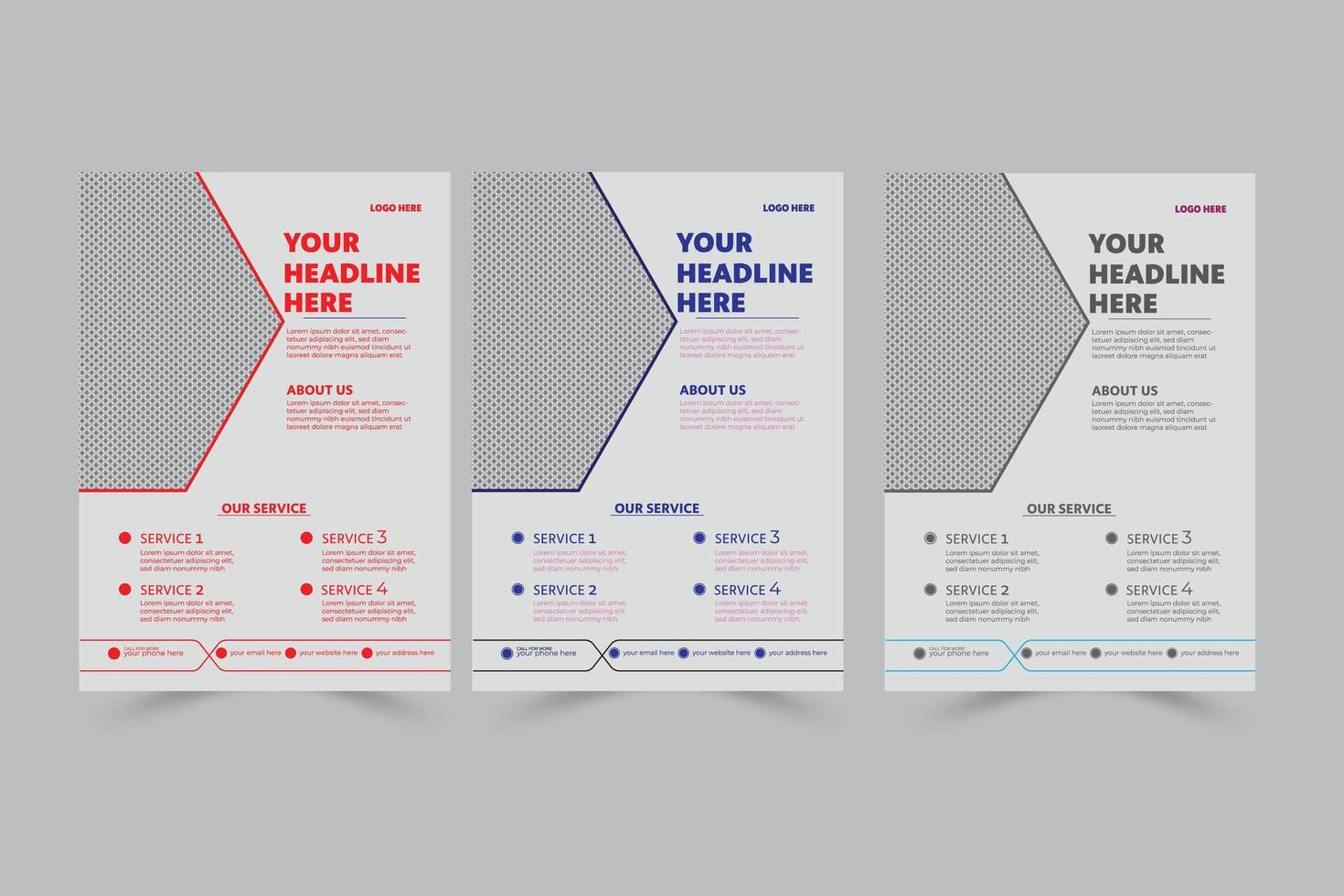 Editable Modern Corporate Business Flyer Template Design vector