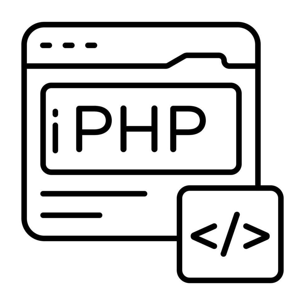 Unique perfect icon of web coding vector