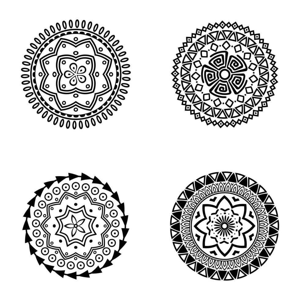 Mandala design art vector