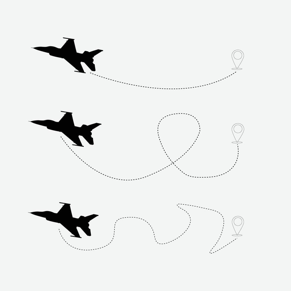 Airplane Icon set vector