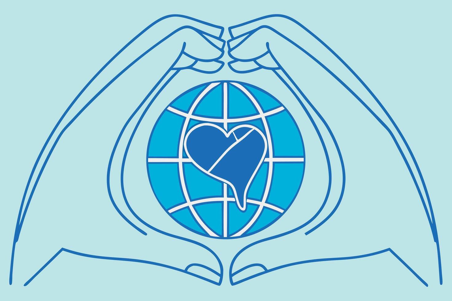 The logo for the international day of peace vector