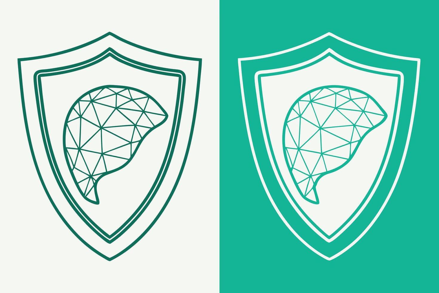 Two logos for liver disease vector