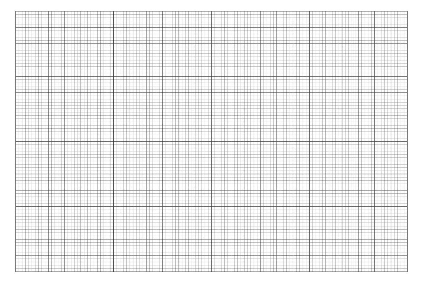 Technical millimeter graph paper. Technical and educational template for engineering, math, and design. Abstract squared background vector