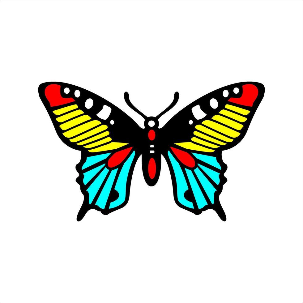 Butterfly illustration with beautiful and enchanting colors, this can be used as a graphic design vector