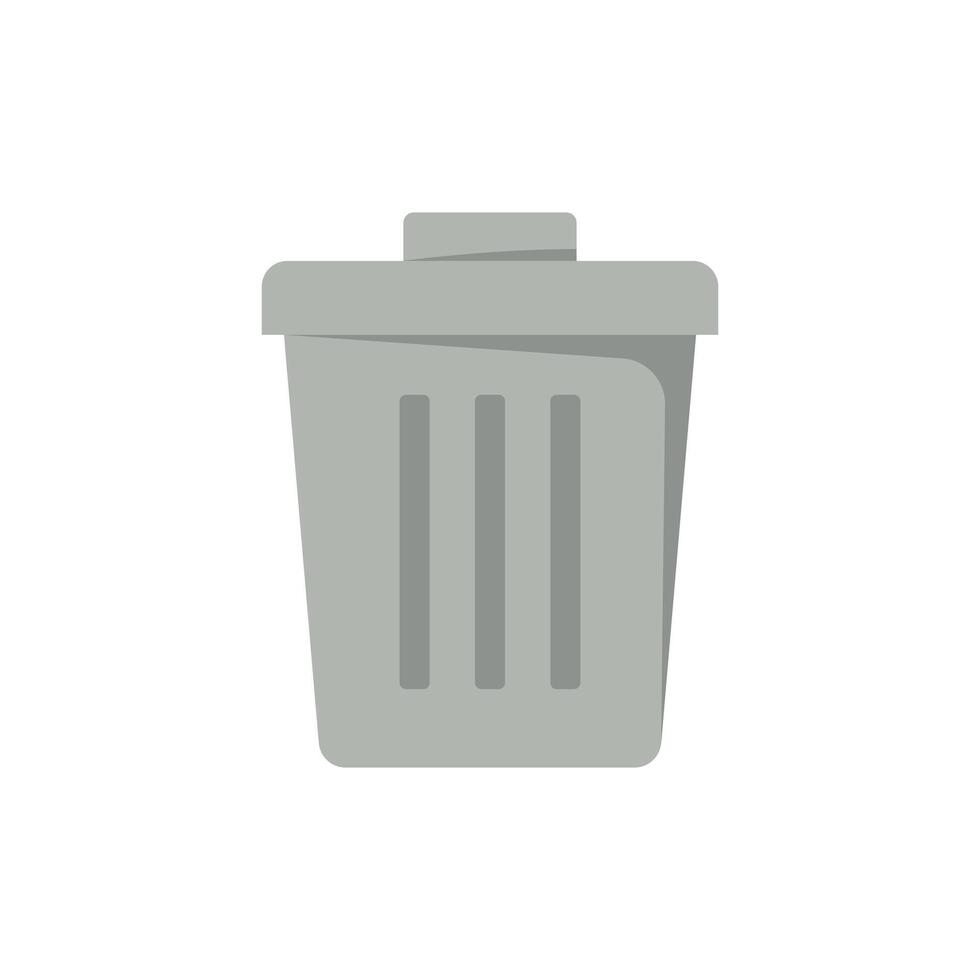 A trash can icon on a white background vector