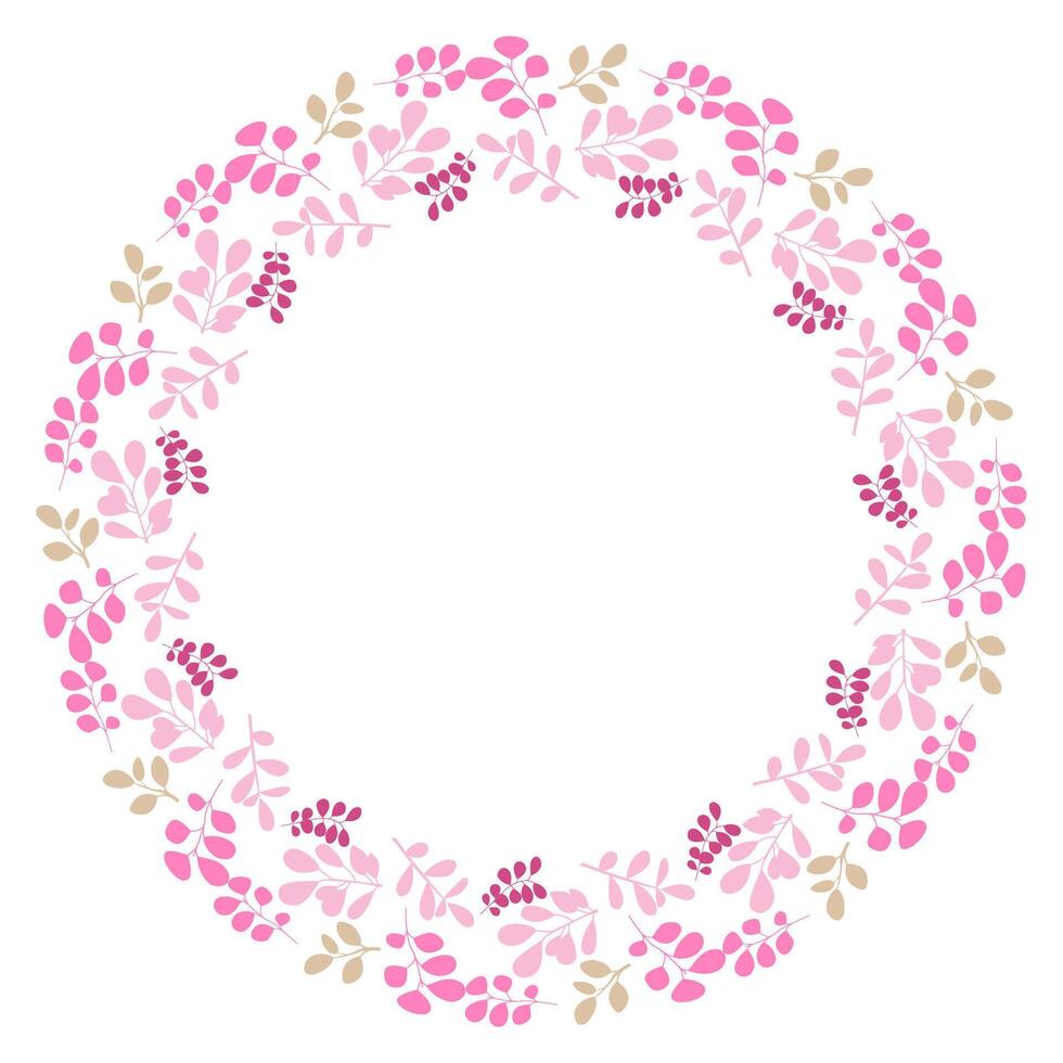Colorful floral wreath design suitable for various craft projects and decorations during spring and summer seasons vector