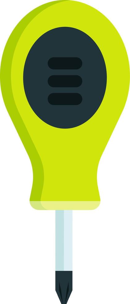 Electronic soil meter with display showing acidity and moisture levels, useful tool for gardening and agriculture, providing accurate measurements for optimal plant growth vector