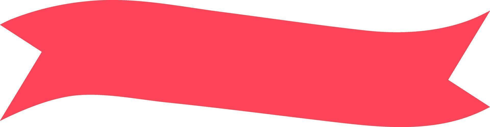 Waving red ribbon banner exuding dynamism and celebration, enhancing promotional materials or festive designs with elegance and flair, perfect for various marketing needs vector