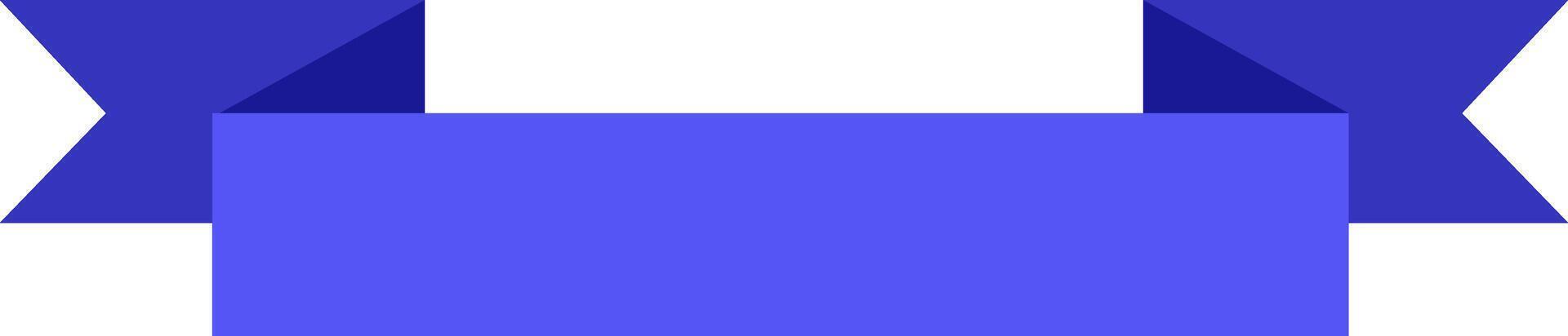 Waving blue ribbon banner featuring triangular edges, symbolizing celebration, achievement, and recognition. Ideal for awards, promotions, and highlighting success and milestones vector