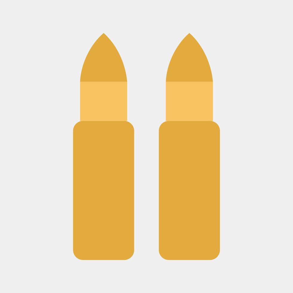 Icon bullet. Military and war elements. Icon in flat style. vector
