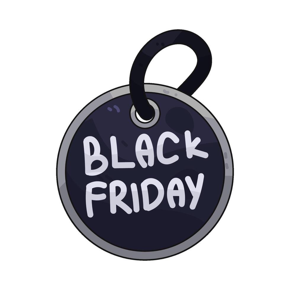 black friday tag illustration vector
