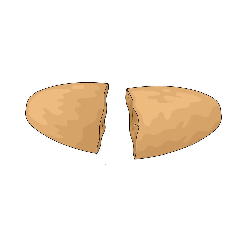 Broken pill illustration vector