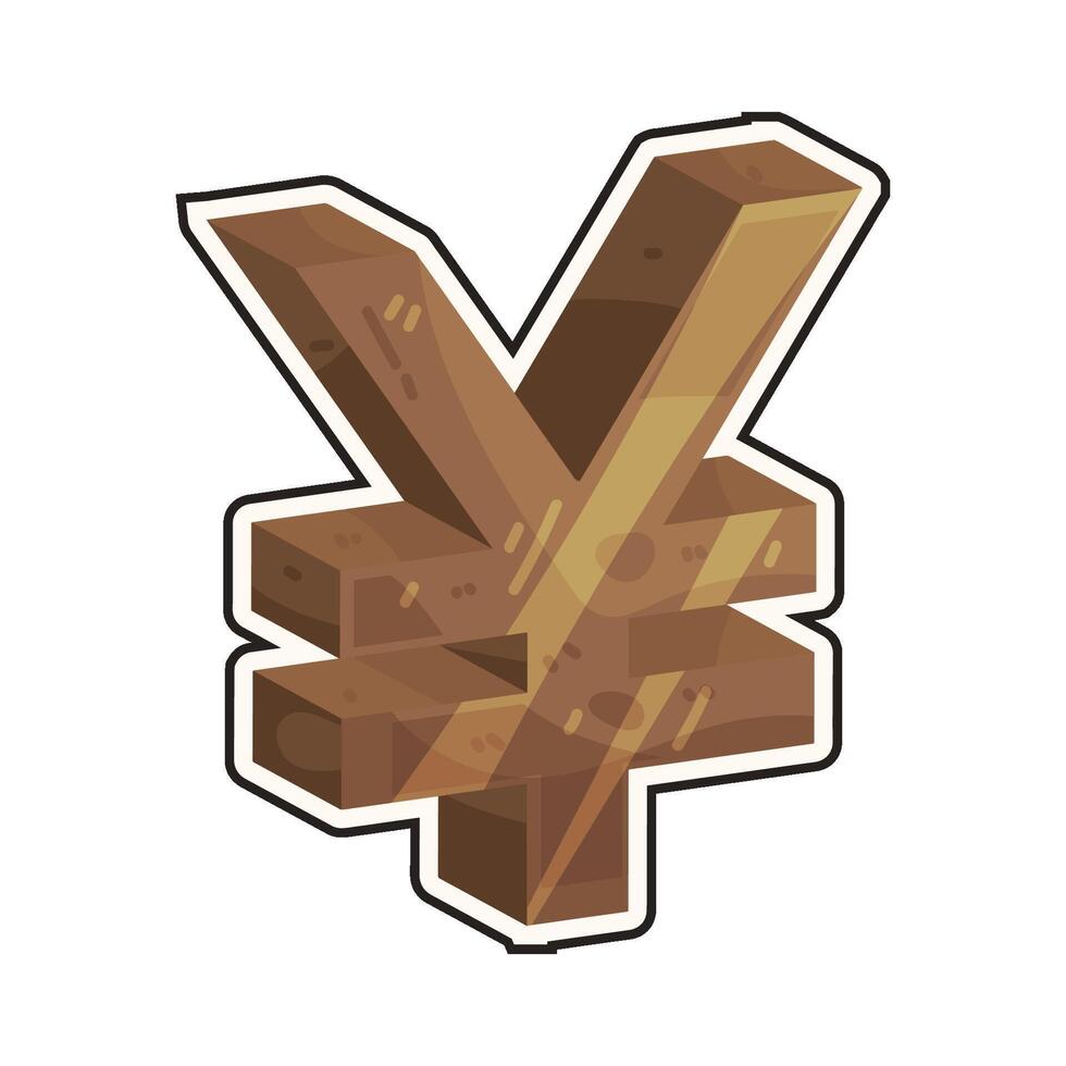 Yuan Currency Symbol vector